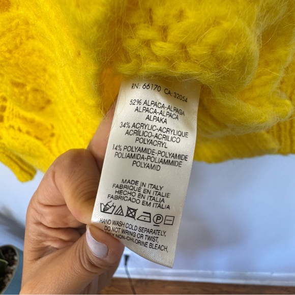 Anthropologie Yellow Crew Neck Sweater - Picture 7 of 12